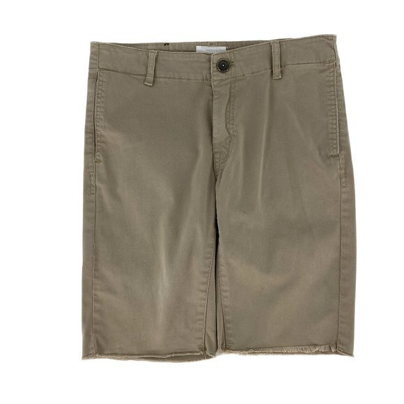 HUDSON Chino Khaki Raw Hem Shorts - Picture 1 of 9